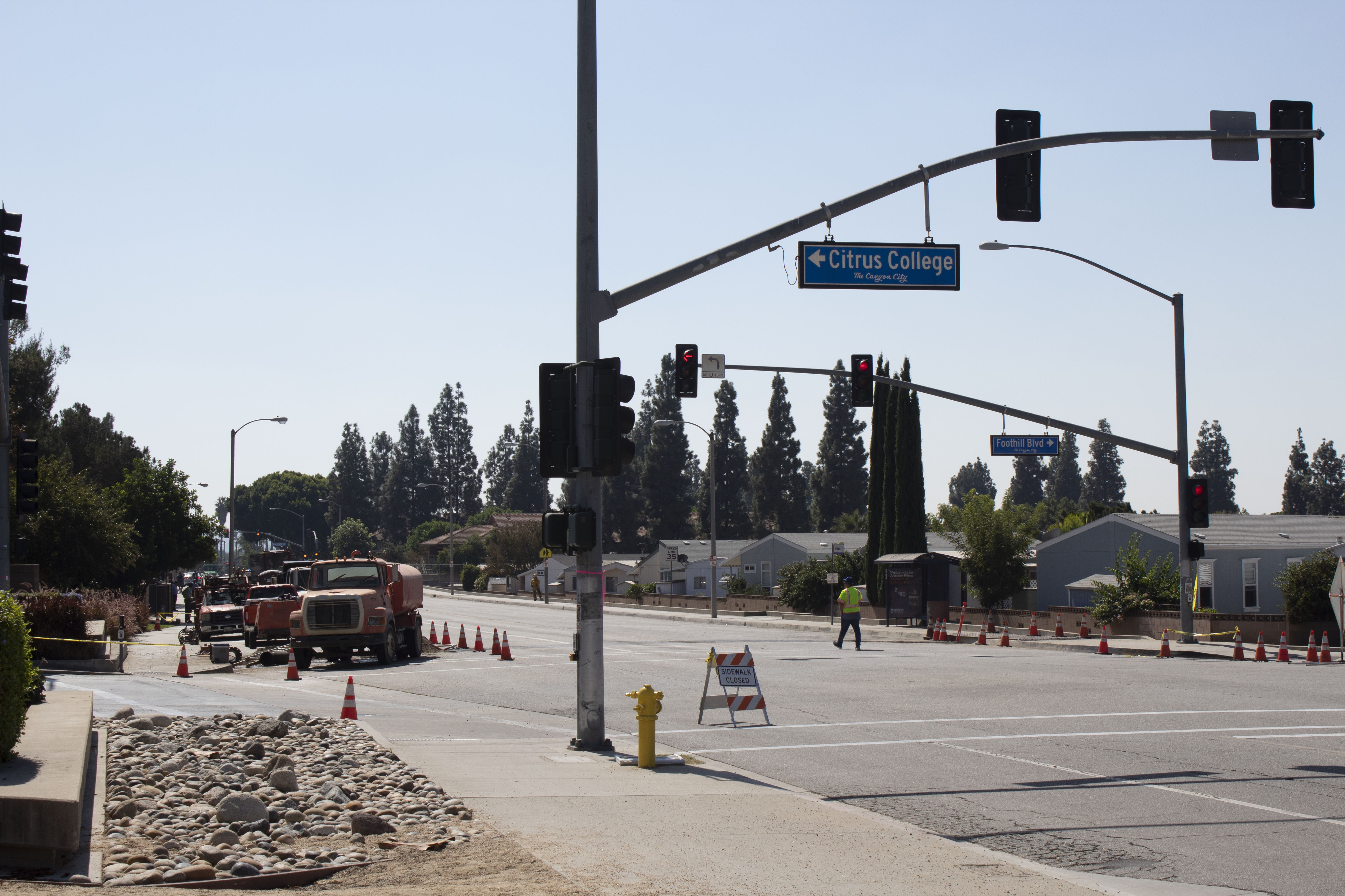 Gas leak near Citrus College