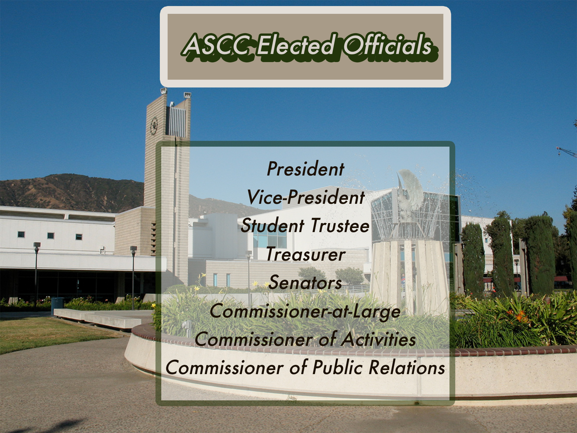 Winning candidates of The Associated Students of Citrus College General Election, 2020 voice their motives for leadership